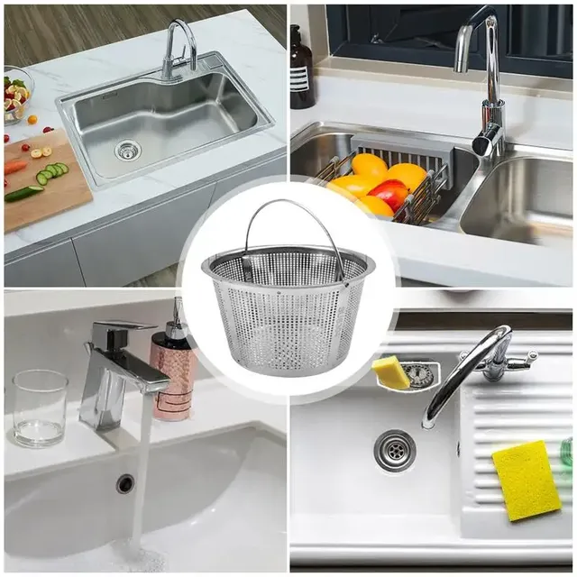 Crépine évier acier inoxydable inox304 poignée perforée… – vue 6