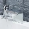 Mitigeur cascade bec plat large chromé poli laiton… – vue 2