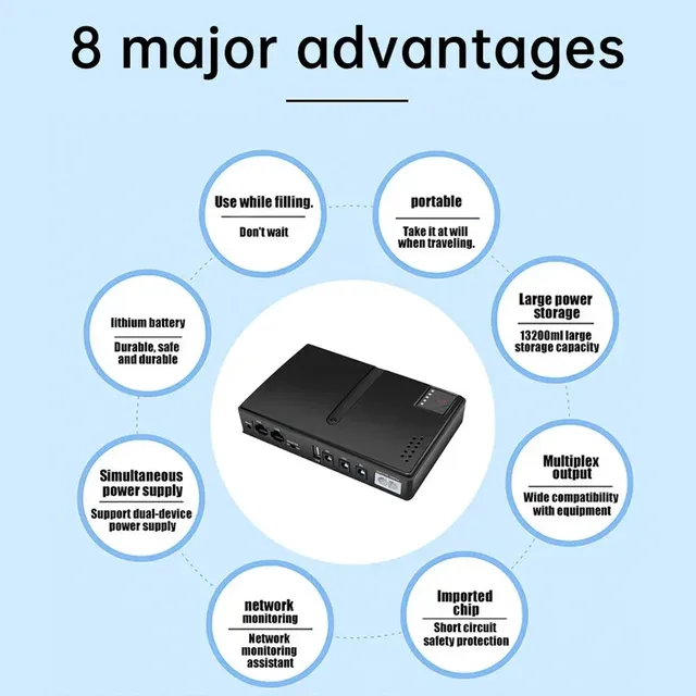 1018L 5V 9V 12V sauvegarde DC UPS alimentation sans… – vue 2