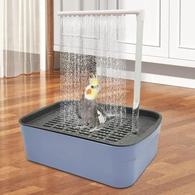 Baignoire automatique perroquet douche USB bleu ABS… – vue 3