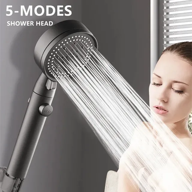 Pommeau de douche haute pression réglable