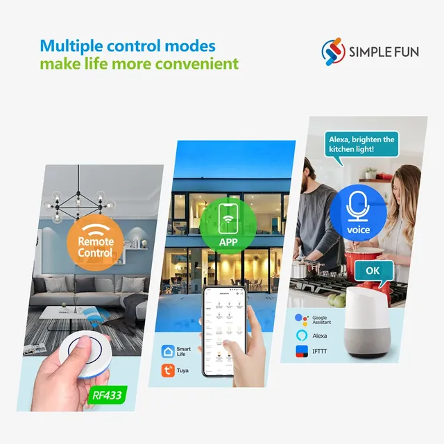 WiFi interrupteur d'éclairage intelligent Smartlife Tuya… – vue 3