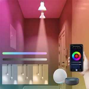 SUNRI-Tuya Wifi 6W 220V Dimmable GU10 ampoule LED intelligente 10 pièces ampoule de projecteur durée de vie App contrôle Via Alexa Google fonctionne avec SUNRI-Tuya Wifi 6W 220V Dimmable GU10 ampoule LED intelligente 10 pièces ampoule de projecteur durée de vie App contrôle Via Alexa Google fonctionne avec