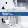 Support papier toilette mural ventouse fixation sans… – vue 4