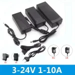 Adaptateur d&rsquo;alimentation AC 220V DC 3V 5V 6V 8v 9V 10V 12V 24V, chargeur adaptateur 1A 2A 3A 5A 6A 8A universel pour caméra de vidéosurveillance à lumière LED