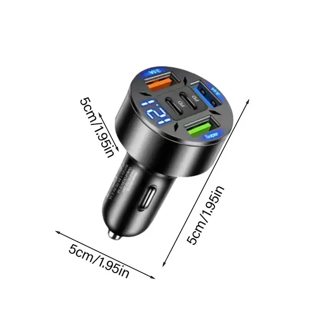 Chargeur voiture 250W multiports USBA USBC PD QC3… – vue 6