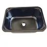Évier carré cuisine noir inox 304 encastrable mat… – vue 5