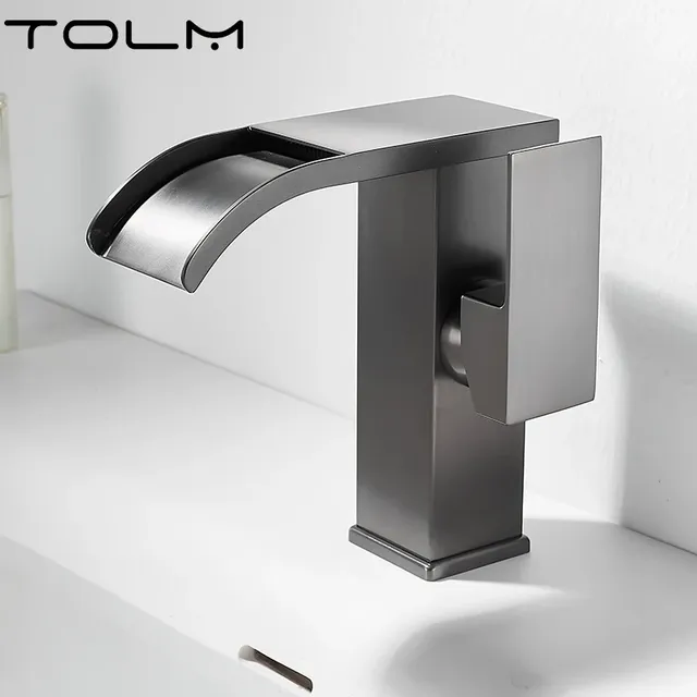TOLM robinets de lavabo dorés brossés – vue 5