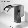 TOLM robinets de lavabo dorés brossés – vue 5