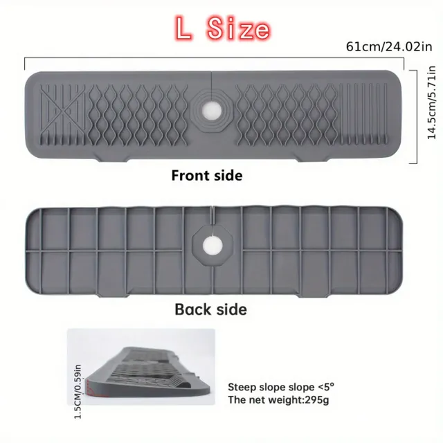 Tapis anti-éclaboussures en Silicone pour robinet de… – vue 5