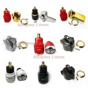 Nouveau Cartouches de douche thermostatiques, mitigeur d&rsquo;eau chaude et froide, interrupteur de rebond