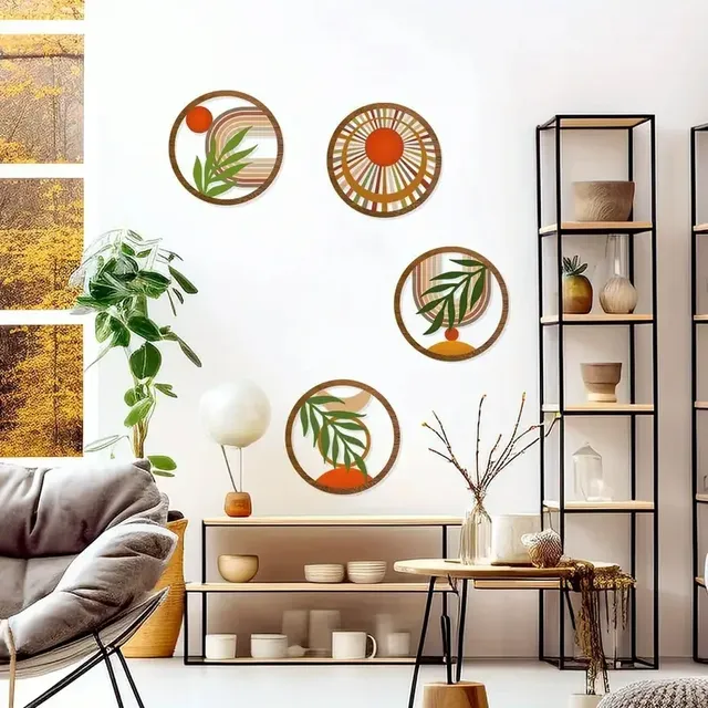 Décorations murales bohème en bois – vue 6
