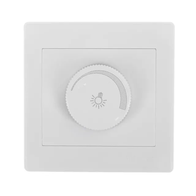 Variateur mural encastrable blanc élégant 220V LED… – vue 6