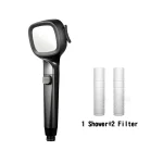 Pommeau de douche haute pression avec bouton marche/arrêt, pulvérisateur, économie d&rsquo;eau, buse de douche réglable, filtre pour HO4 modes