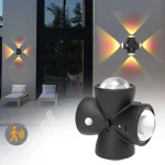 Veilleuse LED à détection intelligente avec capteur de mouvement applique murale USB Rechargeable lampe de nuit de chevet pour chambre couloir salle de bain déco