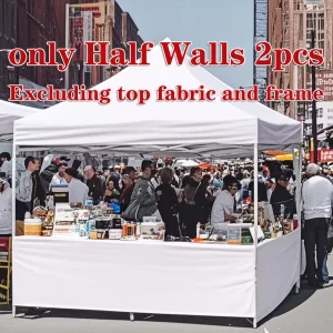 Demi- parois pour extérieur, auvent pop-up instantané, panneaux latéraux de gazébo, mur pour pied vertical de 10&prime; x 10&prime;, 2 ps uniquement, demi- paroi latérale