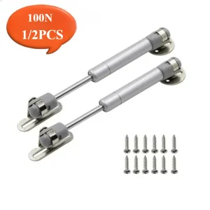 Charnière hydraulique pour placard de cuisine, 1/2 pièces, entretoises à gaz pour porte élévatrice d’armoire, 100N/10KG, Support de couvercle à ressort à gaz, accessoires à gaz, amortisseurs Charnière hydraulique pour placard de cuisine, 1/2 pièces, entretoises à gaz pour porte élévatrice d’armoire, 100N/10KG, Support de couvercle à ressort à gaz, accessoires à gaz, amortisseurs