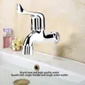 Robinet machine laver mural chromé plastique bec unique… – vue 3