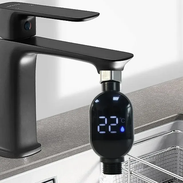 Thermomètre de douche d'eau domestique avec robinet… – vue 2