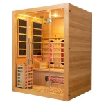 Salle de sauna spa intérieure de luxe moderne |   Bois massif Hemlock de haute qualité, vapeur et infrarouge (pour villas)