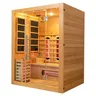 Salle de sauna spa intérieure de luxe moderne – vue 1