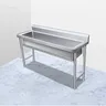 Éviers de Cuisine à Vaisselle sur Pied en Acier Inoxydable – vue 2