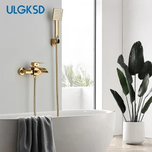 Ensemble de douche simple et élégant, 2 voies compatibles avec les systèmes de baignoire, robinet de centre commercial, laiton HOF/05 et bain Ensemble de douche simple et élégant, 2 voies compatibles avec les systèmes de baignoire, robinet de centre commercial, laiton HOF/05 et bain