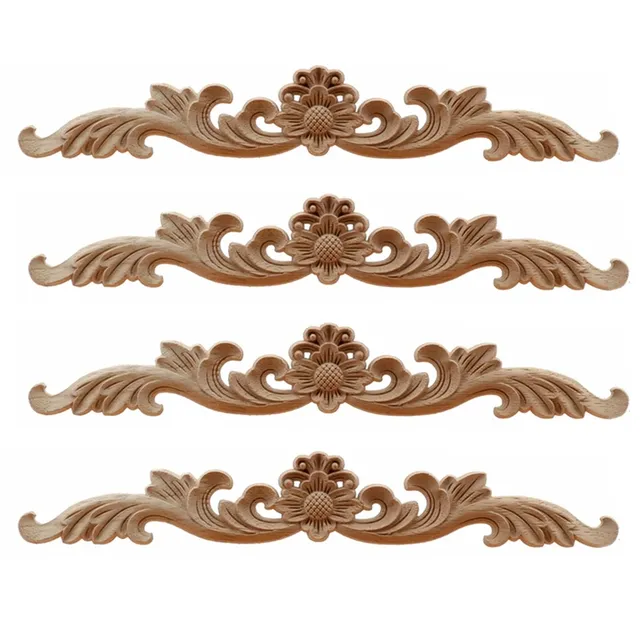 Appliques incrustations bois hévéa brut non peint…