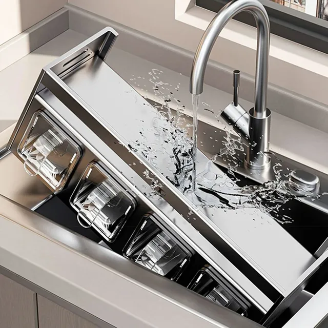 Étagère murale fixation sans perçage inox brossé… – vue 3