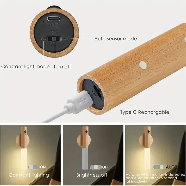Lampe murale magnétique LED avec capteur de mouvement… – vue 5