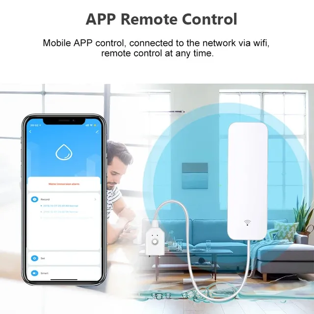Tuya Wifi Smart Life APP capteur de fuite d'eau… – vue 4