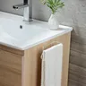 Porte serviettes autoadhésif acrylique transparent noir… – vue 2