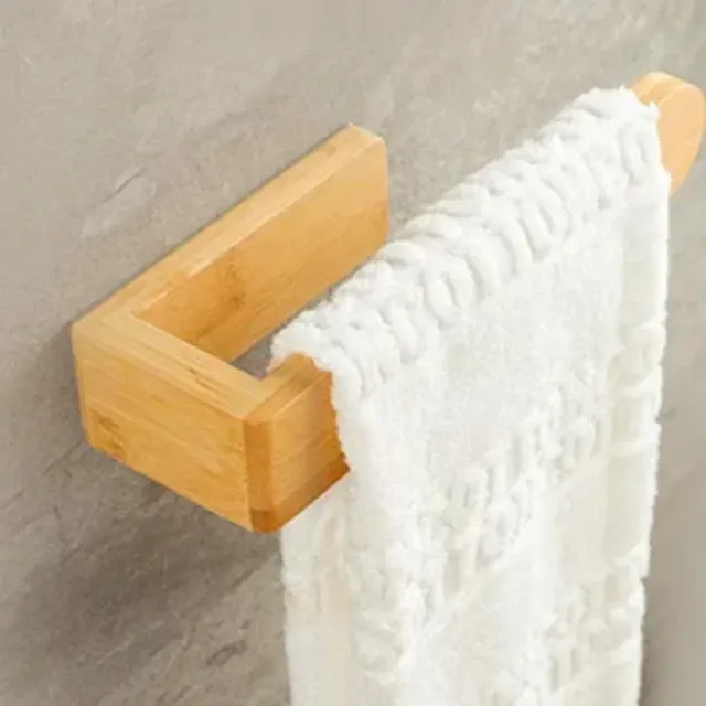 Porte-serviettes en bois sans perceuse – vue 4