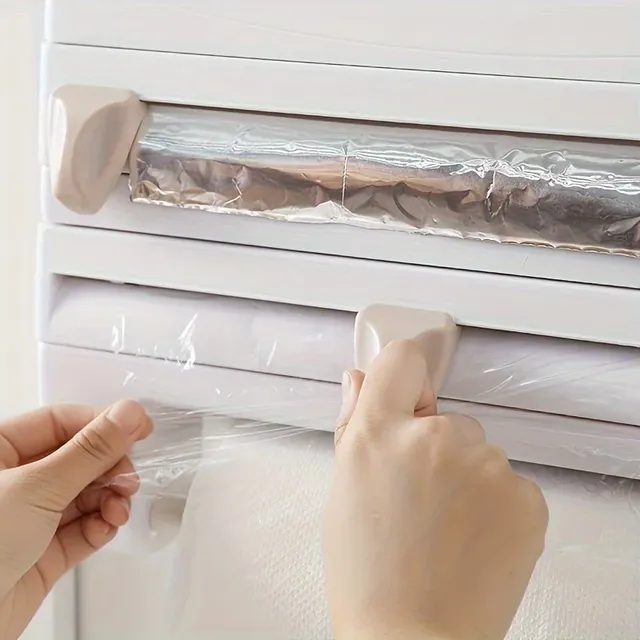 Organisateur mural cuisine compact plastique blanc gris… – vue 2