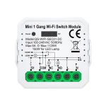 module commutation intelligent Tuya A36T télécommande encastrable compact boîtier blanc plastique bornes vis monocanal domotique wifi zigbee multitension