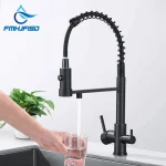 Robinet filtre de Cuisine, robinets de Cuisine, mélangeur de robinet à filtre à double bec, robinetterie à 360 degrés, fonction de Purification de l&rsquo;eau, robinets de Cuisine