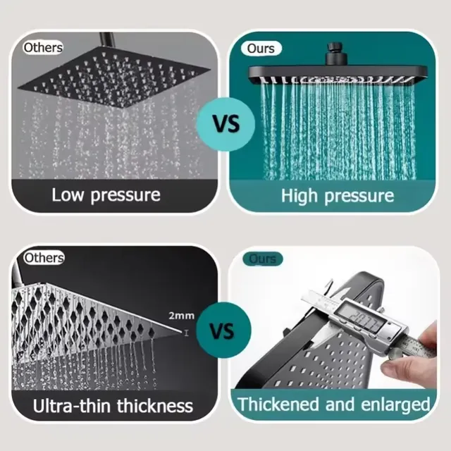 Pommeau de douche à effet de pluie – vue 6