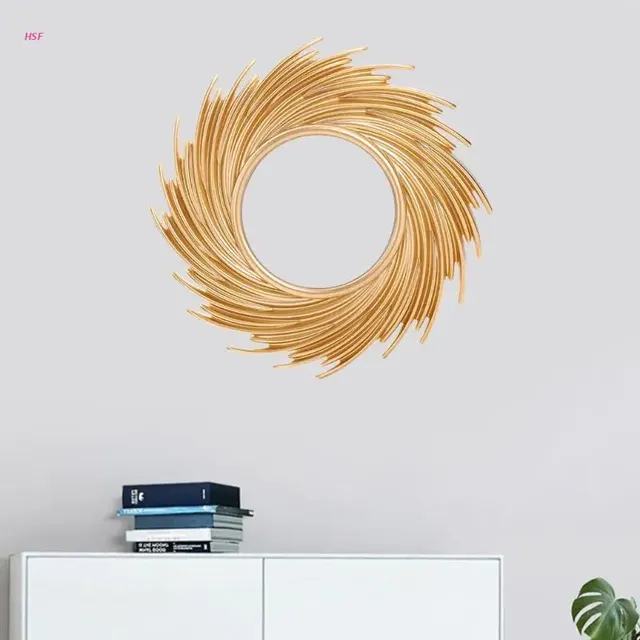 Miroir décoratif rond en forme de soleil – vue 2