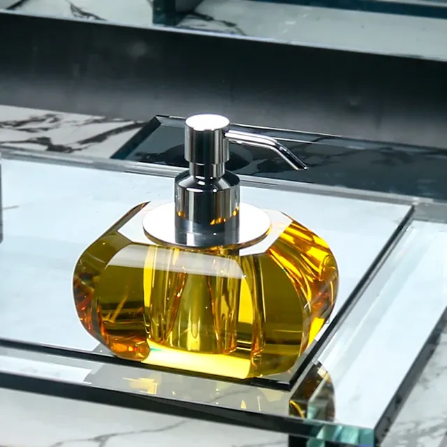 Bouteille de Lotion à pression en verre de cristal – vue 6