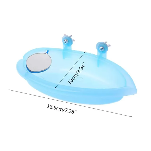 Baignoire plastique translucide bleu ovale cuve peu… – vue 3