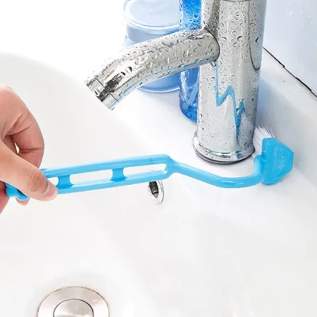 Brosse de nettoyage de salle de bain incurvée Portable – vue 2