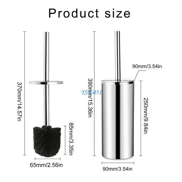 Brosse toilette tête silicone double face poils souples… – vue 6
