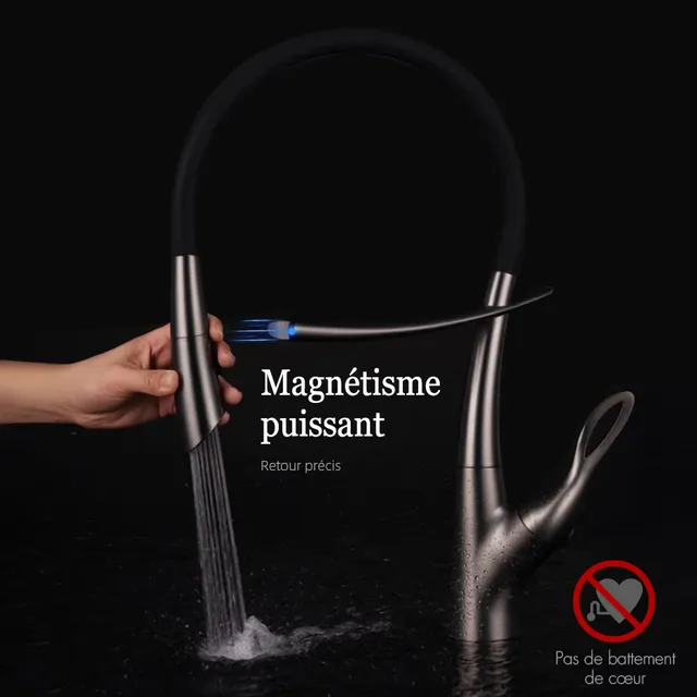 Robinet cuisine capteur extractible monocommande bec… – vue 2