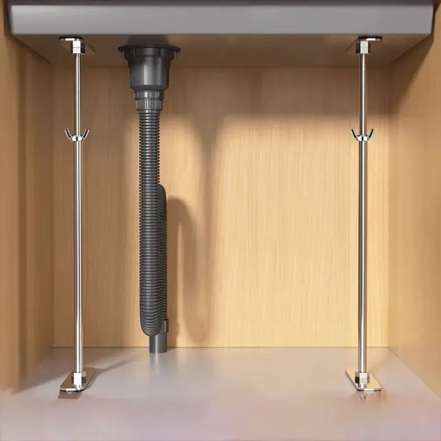 Kit d'installation supports d'évier sous plan en acier… – vue 5