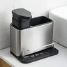Distributeur savon liquide organiseur évier inox brossé… – vue 6