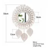 Miroir mural rond en macramé – vue 5