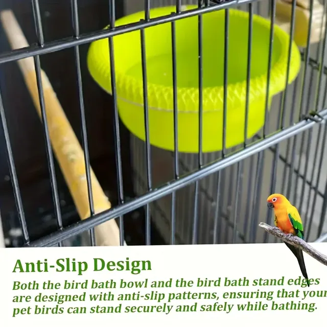 Petite baignoire Cage à oiseaux avec anneau de montage – vue 3
