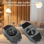 60W/300W Gradateur Réglable Contrôleur 220V Lampe Gradateur Cordon Interrupteur de Sol accessoires Lampe Gradation Sur Off Haute Qualité