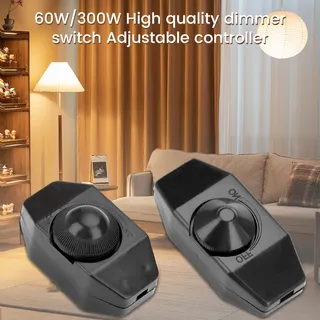 60W/300W Gradateur Réglable Contrôleur 220V Lampe Gradateur Cordon…