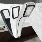 Pommeau de douche carré pressurisé à 300 trous, pomme de douche à main unique, économie d&rsquo;eau, buse de pulvérisation de pluie, accessoires de salle de bains